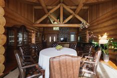 Lakefront private villa with living space featuring a sitting area for warm gatherings